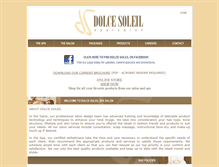 Tablet Screenshot of dolcesoleil.com